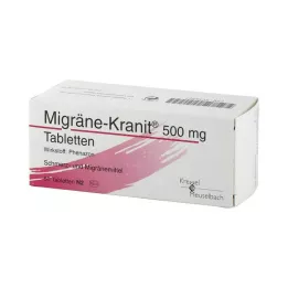MIGRÄNE KRANIT 500 mg tabletter, 50 st