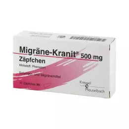 MIGRÄNE KRANIT 500 mg stolpiller, 10 st