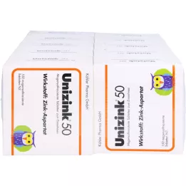 UNIZINK 50 gastroresistenta tabletter, 10X100 st