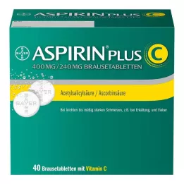 ASPIRIN plus C brustabletter, 40 st