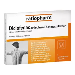 DICLOFENAC-ratiopharm smärtplåster, 5 st