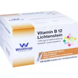 VITAMIN B12 1 000 μg lichtenstein ampular, 100x1 ml
