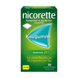 NICORETTE 4 mg färskmintuggummi, 30 st
