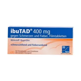 IBUTAD 400 mg mot smärta och feber, filmdragerade tabletter, 50 st