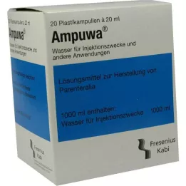AMPUWA Plastampuller injektions-/infusionslösning, 20X20 ml