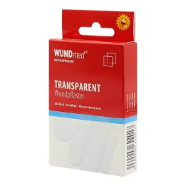 Plåster transparent vattentät 4 storlekar, 20 st