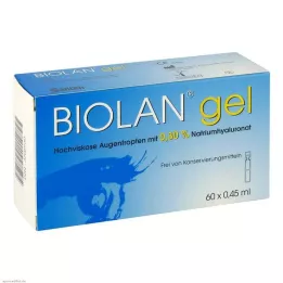 BIOLAN Gel ögondroppar, 60X0,45 ml
