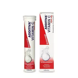 ADDITIVA Vitamin C blodapelsin brustabletter, 20 st