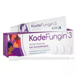 KADEFUNGIN 3 kombiförpackningar 20 g kräm + 3 vaginaltabletter, 1 st