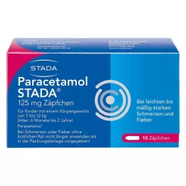 PARACETAMOL STADA 125 mg stolpiller, 10 st