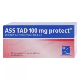 ASS TAD 100 mg skydda magsäcksresistenta filmdragerade tabletter, 100 st