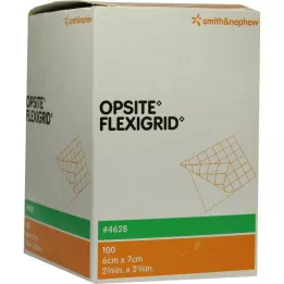 OPSITE Flexigrid Trans. Sår verb.6x7 cm Sterile, 100 st