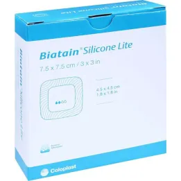Biatain Silicone Lite skumförband 7,5x7,5 cm, 10 st