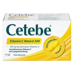 CETEBE Vitamin C kapslar med fördröjd frisättning 500 mg, 30 st