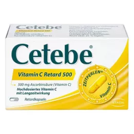 CETEBE Vitamin C kapslar med fördröjd frisättning 500 mg, 120 st