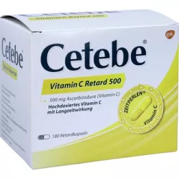 CETEBE C -vitamin Retardkapslar 500 mg, 180 st
