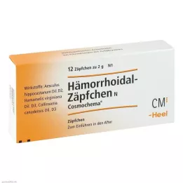 HÄMORRHOIDAL Suppositorier N Cosmochema, 12 st