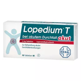 LOPEDIUM T akut för akut diarré tabletter, 10 st