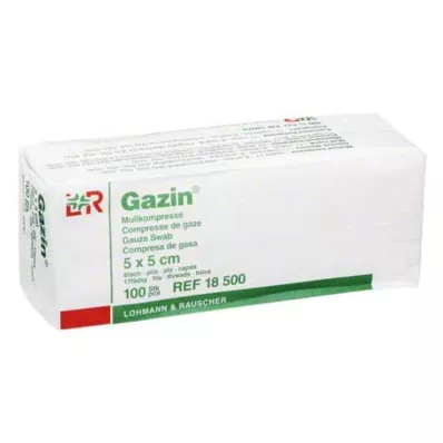 GAZIN Gasbind 5x5 cm icke-steril 8-faldig drift, 100 st GAZIN Gasbind 5x5 cm icke-steril 8-faldig drift, 100 st