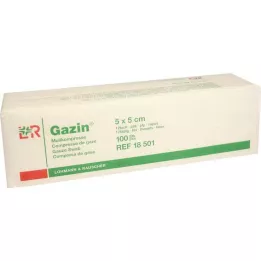 GAZIN Gasbind 5x5 cm icke-steril 12-faldig drift, 100 st