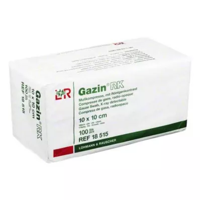 GAZIN Gasväv komp 10x10 cm icke-steril 16-faldig RK, 100 st GAZIN Gasväv komp 10x10 cm icke-steril 16-faldig RK, 100 st