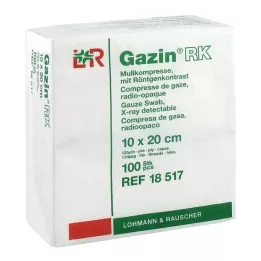 GAZIN Gasväv komp 10x20 cm icke-steril 12-faldig RK, 100 st