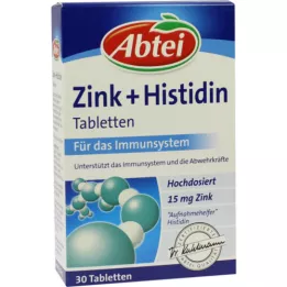 Abtei Zink + histidintabletter, 30 st