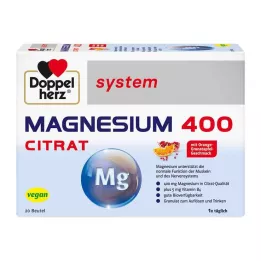 DOPPELHERZ Magnesium 400 Citratsystem Granulat, 20 st