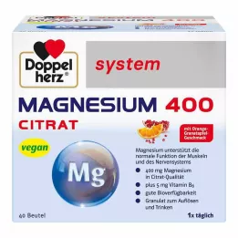 DOPPELHERZ Magnesium 400 Citratsystem Granulat, 40 st