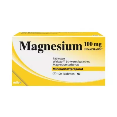 MAGNESIUM 100 mg Jenapharm tabletter, 100 st MAGNESIUM 100 mg Jenapharm tabletter, 100 st