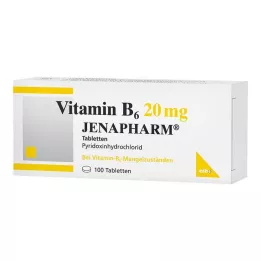 VITAMIN B6 20 mg Jenapharm tabletter, 100 st