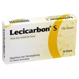 LECICARBON S CO2 Laxans Suppositorier, 10 st