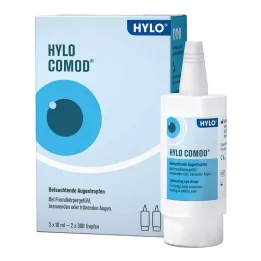 HYLO-COMOD Ögondroppar, 2X10 ml