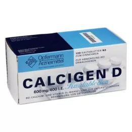 CALCIGEN D 600 mg/400 I.E. tuggtabletter, 120 st