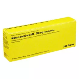 ALPHA LIPONSÄURE AAA 600 mg injektionsflaskor, 5X50 ml
