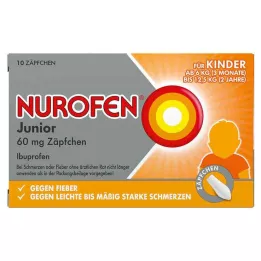 NUROFEN Junior 60 mg stolpiller, 10 st