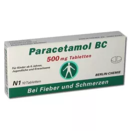 PARACETAMOL BC 500 mg tabletter, 10 st
