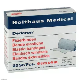 DEDERON Fixeringsbandage 6 cmx4 m, 20 st