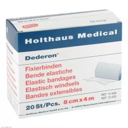 DEDERON Fixeringsbandage 8 cmx4 m, 20 st