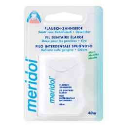 MERIDOL Flausch tandtråd vaxad, 40 m