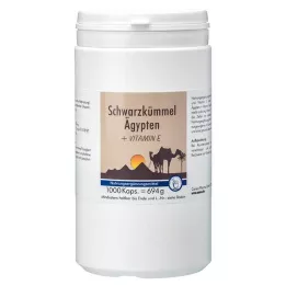 SCHWARZKÜMMEL ÄGYPTEN+E kapslar, 1000 st