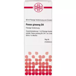 PANAX GINSENG D 4 utspädning, 50 ml