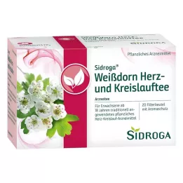 SIDROGA Hjärt- och cirkulationsfilterpåsar för hagtorn, 20X1,5 g