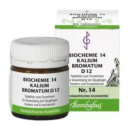 BIOCHEMIE 14 Kalium bromatum D 12 tabletter, 80 st