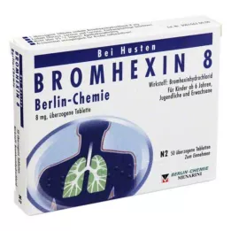 BROMHEXIN 8 Berlin Chemie dragerade tabletter, 50 st