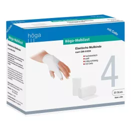 HÖGA-MUBILAST Fixeringsbandage 4 cmx4 m med cellofan, 1 st