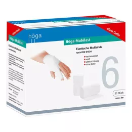 HÖGA-MUBILAST Fixeringsbandage 6 cmx4 m utan cellofan, 20 st