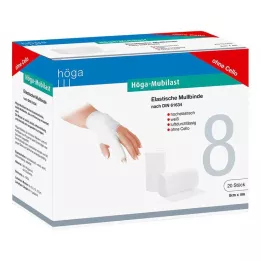 HÖGA-MUBILAST Fixeringsbandage 8 cmx4 m utan cellofan, 20 st