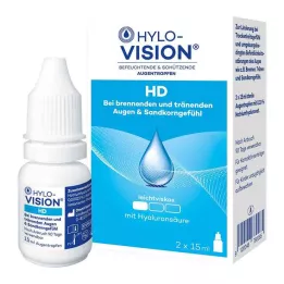 HYLO-VISION HD Ögondroppar, 2X15 ml