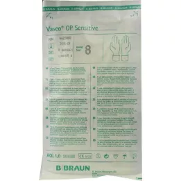 VASCO OP Sensitive Gloves sterila pulverfria storlek 8.0, 2 st